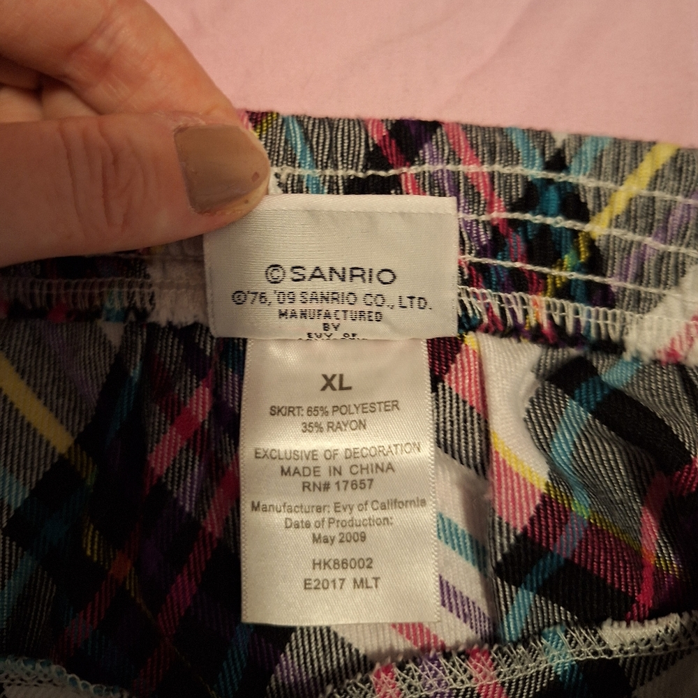 Hello Kitty Plaid Punk Rocker Skirt - Picture 4 of 6